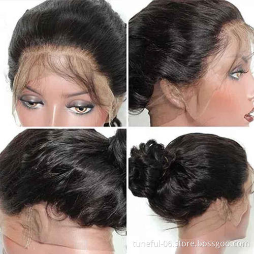 Wholesale Brazilian Hair HD Lace Front Wig,Virgin Cuticle Aligned Human Hair Full Lace Wig,13x6 Lace Frontal Wig For Black Women